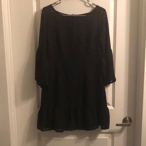 Brand new Lulus black ruffle sleeve dress